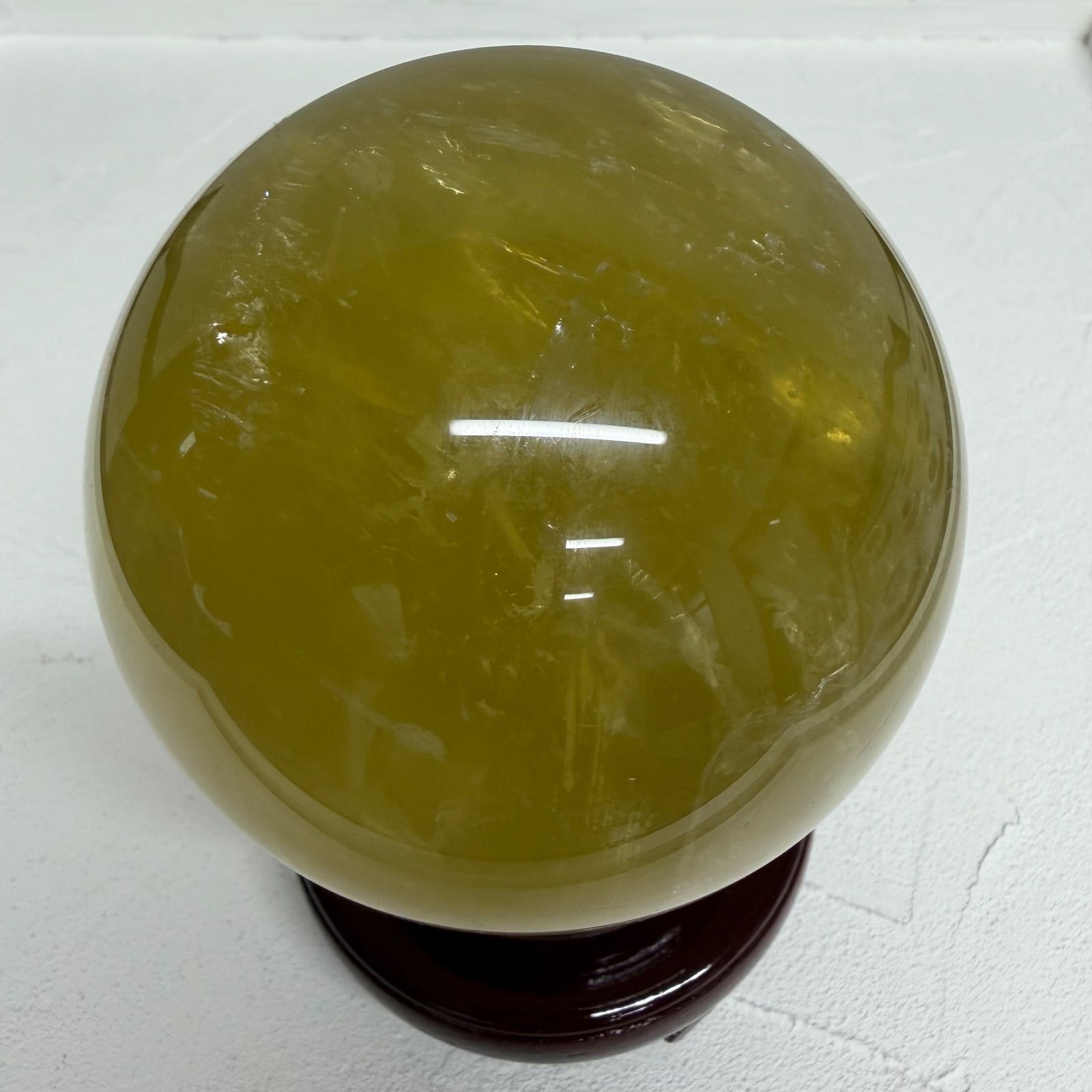 現品 ミトリン 丸玉 黄水晶 財運アップ 商売繁盛 置物 商品番号005