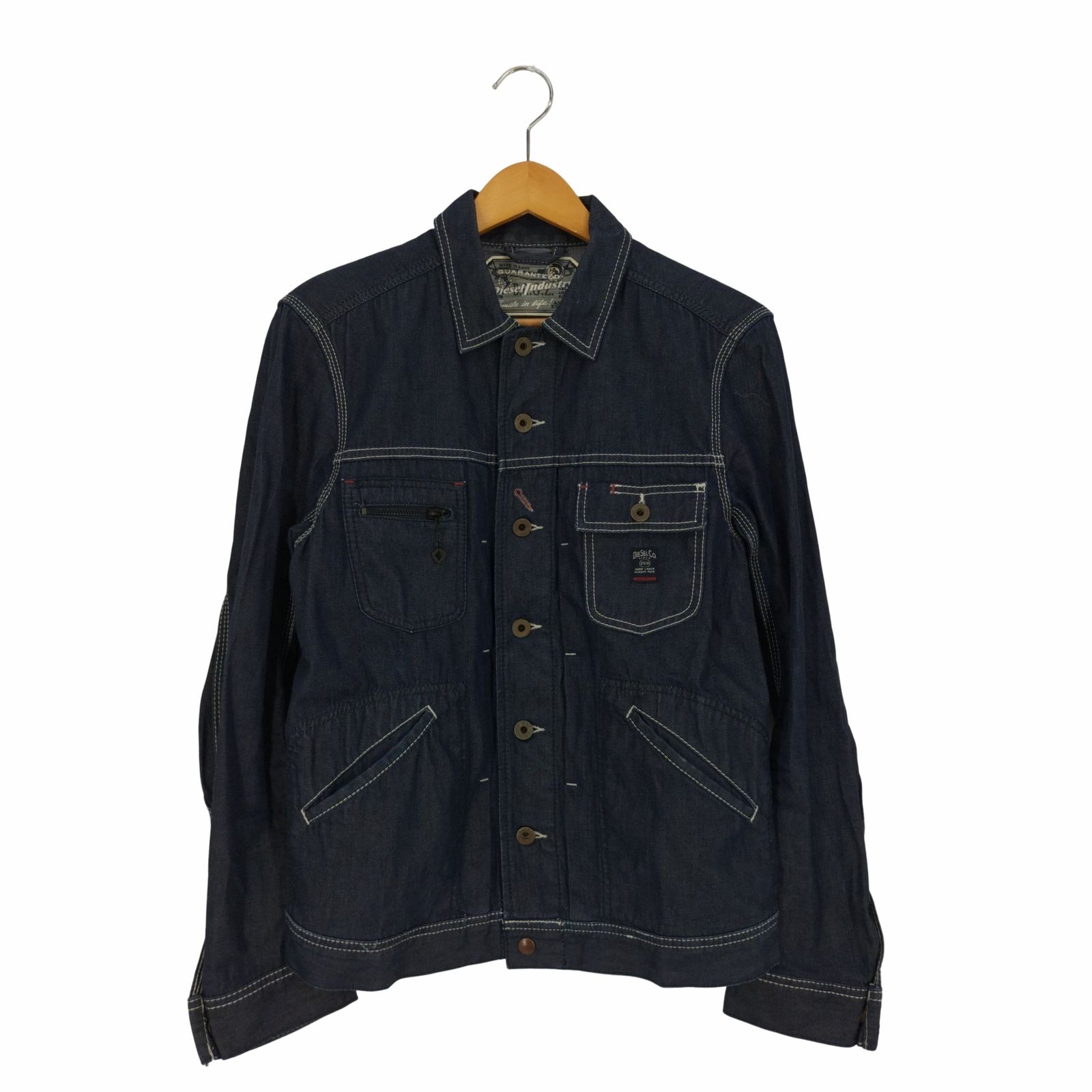 ディーゼルインダストリーのデニムジャケットです。 中古・古着通販】DIESEL (ディーゼル) デニムジャケット