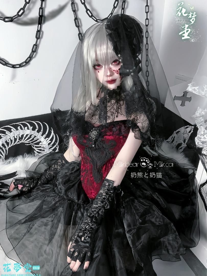 25年 ♥ドレス コスプレロリータセット 仮装 オリジナル 洋服 ロリータ ワンピース ゴスロリ 撮影会 舞台 イベント 原野空間-40