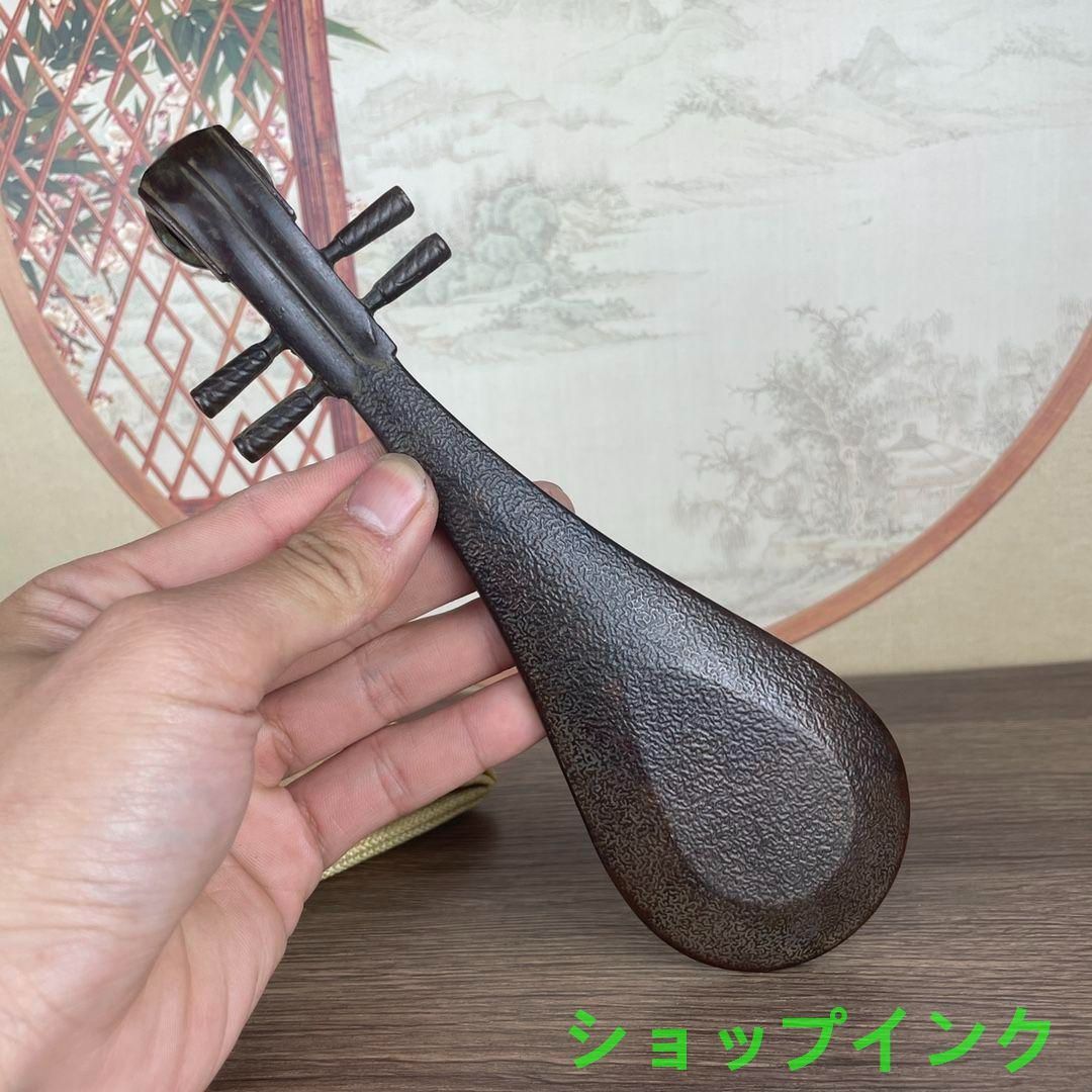 銅 細工 茶道具 香道具 琵琶臥香炉 工芸品 美術品 置物 楽天市場】香炉（