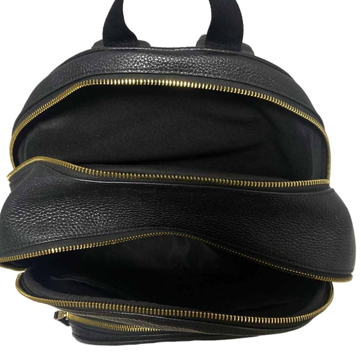 COACH ブラック レザー ラージコート　バックパック　5669 COACH(コーチ) リュックサック ラージコートバックパック 5669 黒