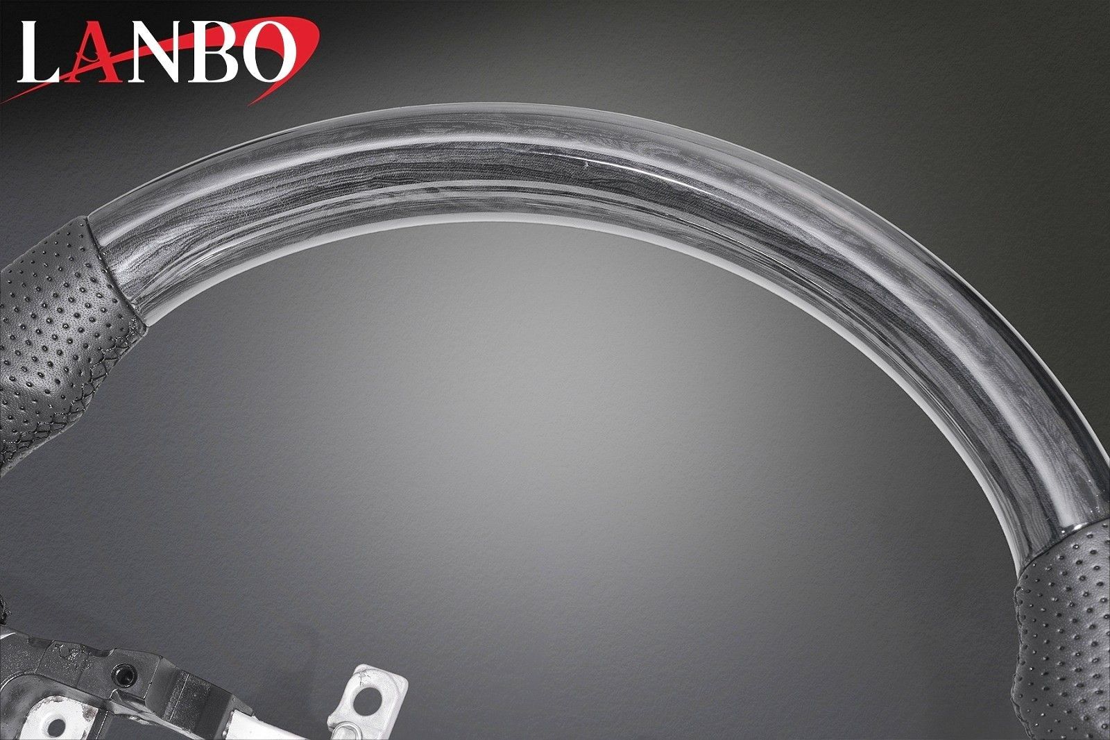 満足のいく M s ホンダ フリード GT1-GT8 2025- LANBO オリジナル ガングリップ ステアリング ハンドル 黒木目調 ランボ 社外 パーツ 部品 フリードクロスター e HEVクロスター フリードエアー e HEVエアー LSH26A