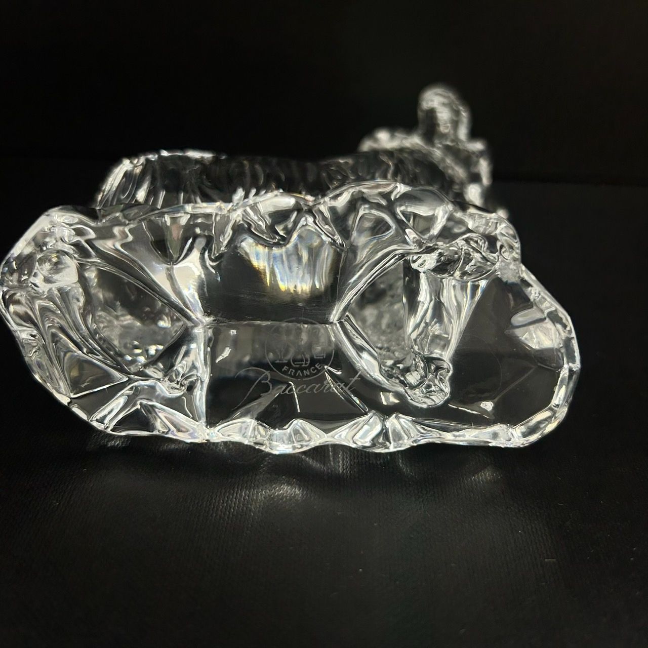 美品】Baccarat バカラ 干支 干支シリーズ ひつじ 羊 未 置物 ガラス