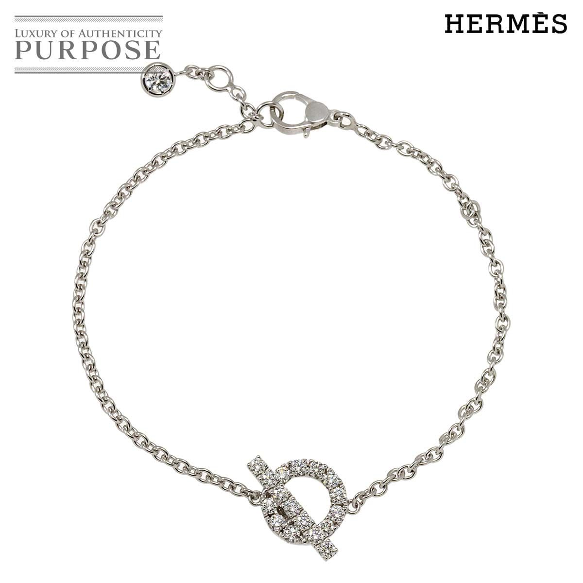 輝きを纏う♪【HERMES】Finesse ダイヤ付きWGブレスレット Finesse bracelet | Hermès USA