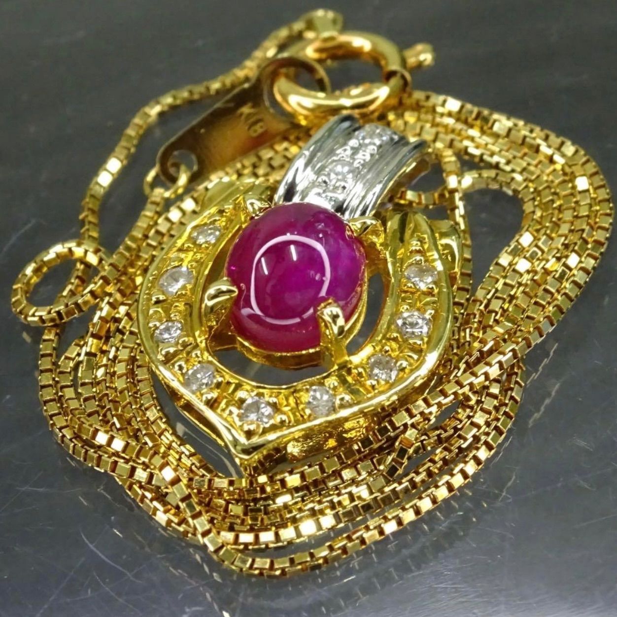 18金K18ゴールド750 K18 750 金 gold トップ 天然 ダイヤモンド 17.6g 