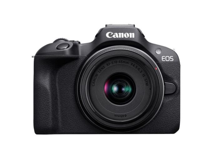 Canon EOS R100 ミラーレスカメラ RF-S18-45mm F4.5-6.3はSTMレンズキット 24.100万画素CMOS APS-C センサー 4Kビデオ RFマウント ブラック