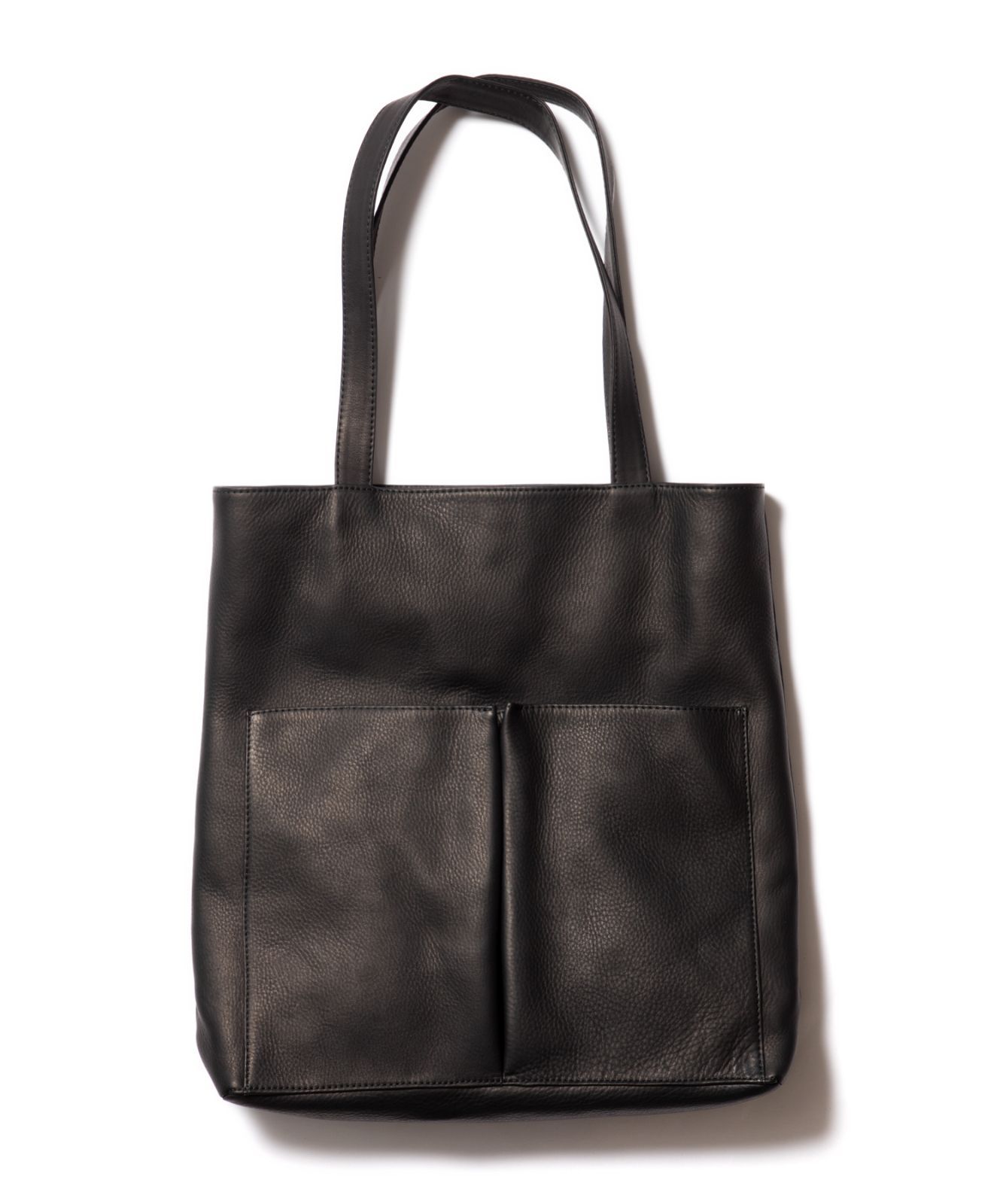 MR.OLIVE E.O.I / WATER PROOF WASHABLE LEATHER / GUSSET POCKET TOTE