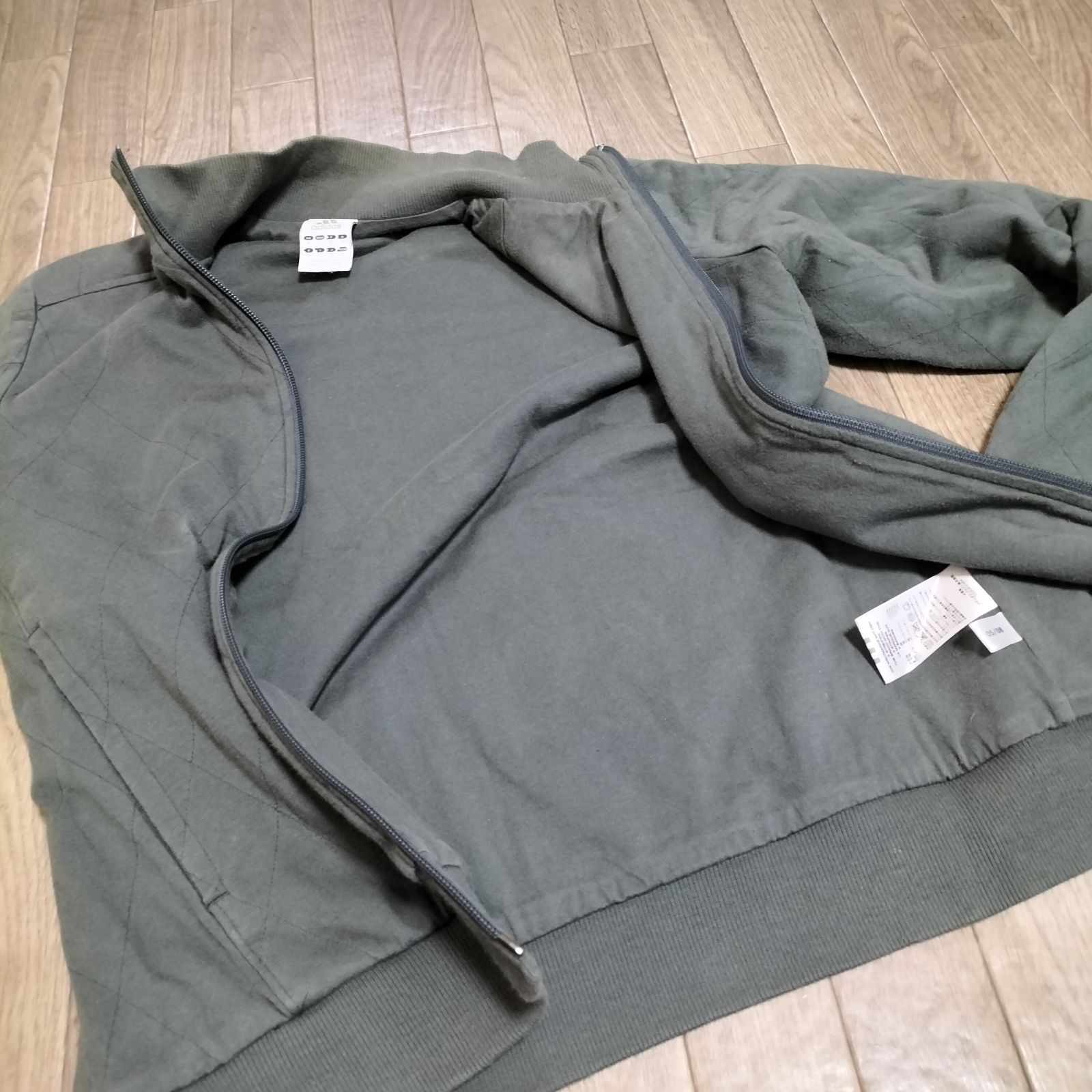 ☆00s OLD adidas 万国旗タグ 中綿入り キルティング コットン 