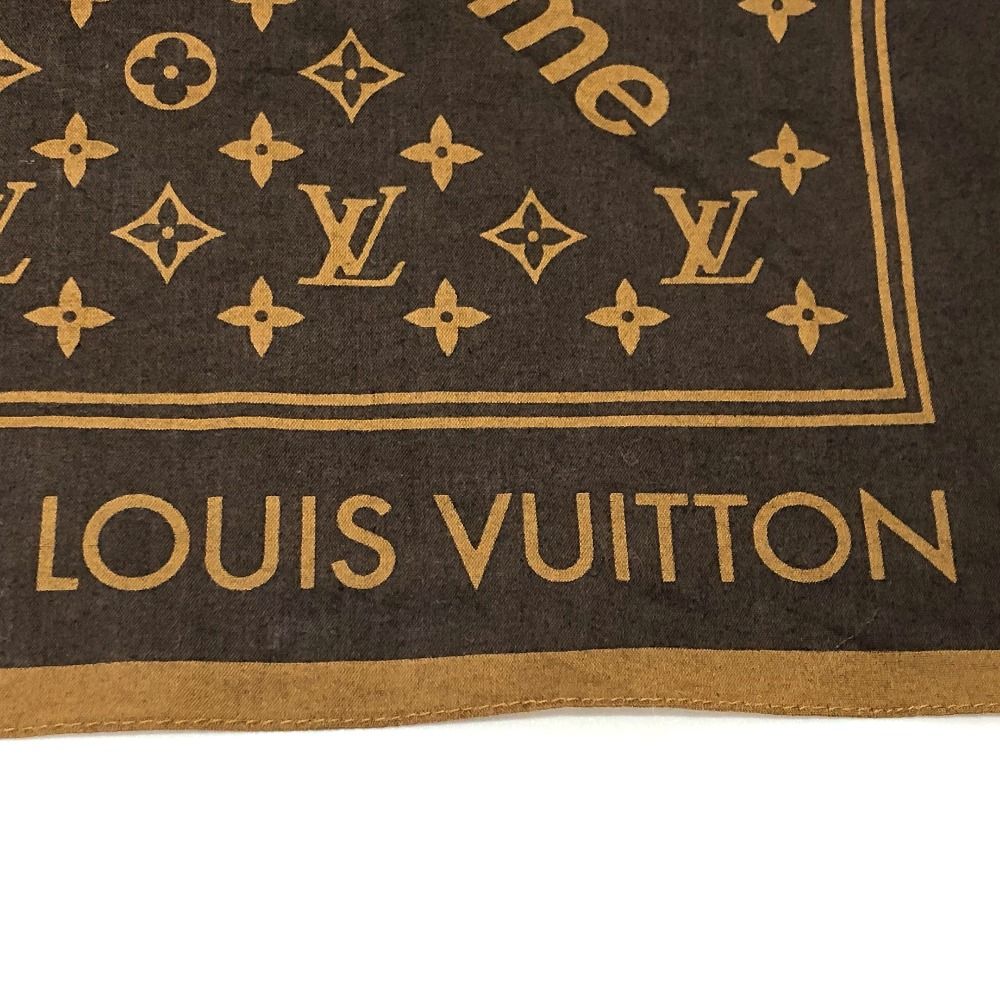 定価価格] vuitton supreme バンダナ ブラウン-