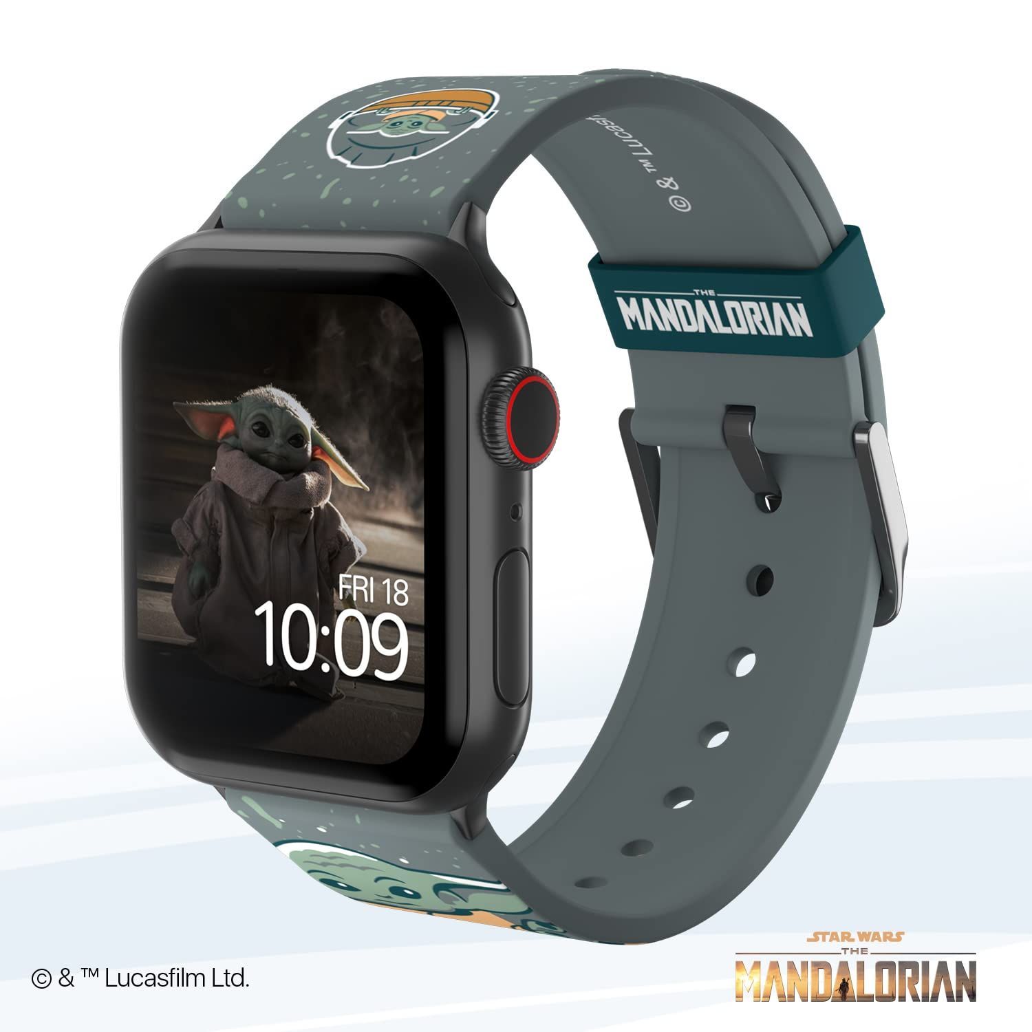 数量 MobyFox スターウォーズ マンダロリアン ザ チャイルド スノー Apple watch バンド スマートウォッチ 交換 ベルト アップルウォッチ シリーズに対応 サイズ 38mm 40mm 41mm 42mm 44mm 45mm コンパチブ