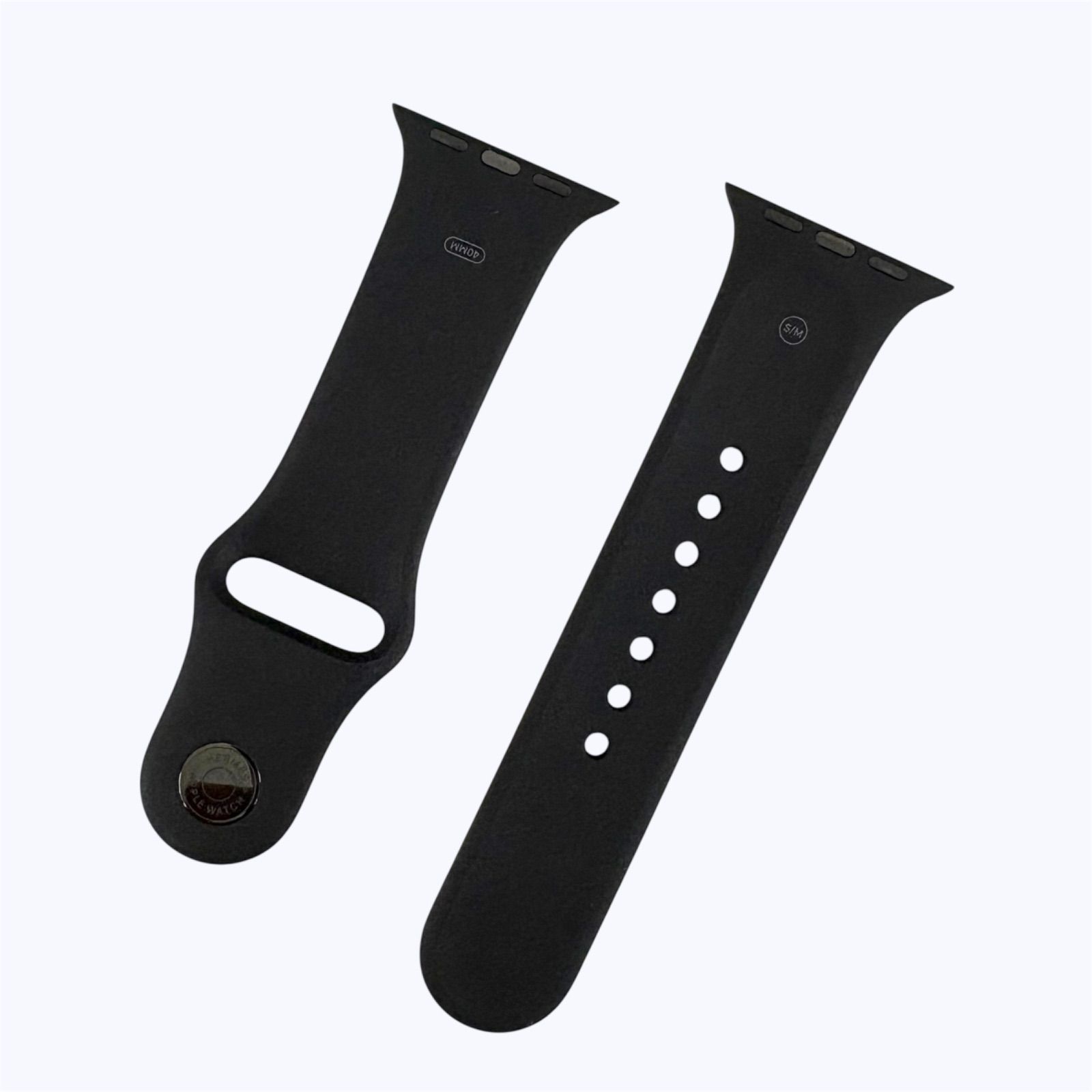 時計バンド HERMES エルメス アップルウォッチ40ｍｍ ブラック スポーツバンド