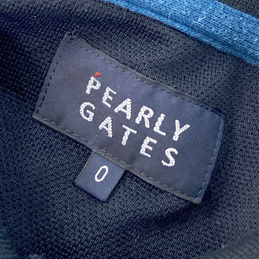 サイズ：0 PEARLY GATES パーリーゲイツ 半袖ポロシャツ ネイビー系