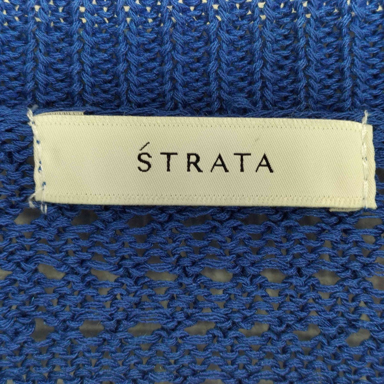 エストラータ STRATA バックスリットメッシュカーディガン