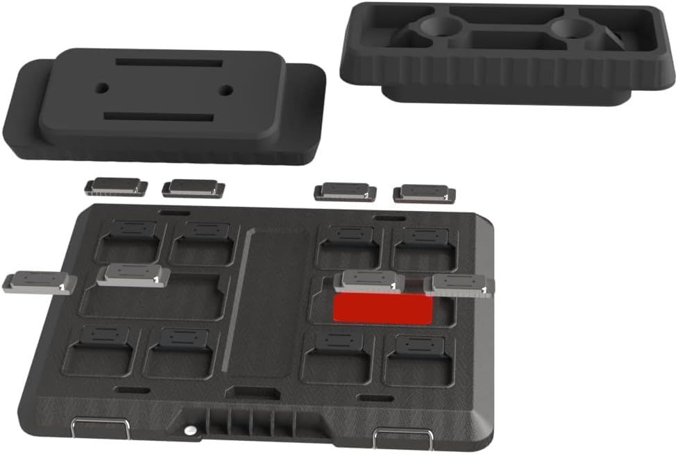 NyVoozy フィートマウントシステム、ミルウォーキーパックアウト用マウントフィート、ミルウォーキーパックアウトシステム用マウントフィート(10、ブラック) [ブラック] [10]