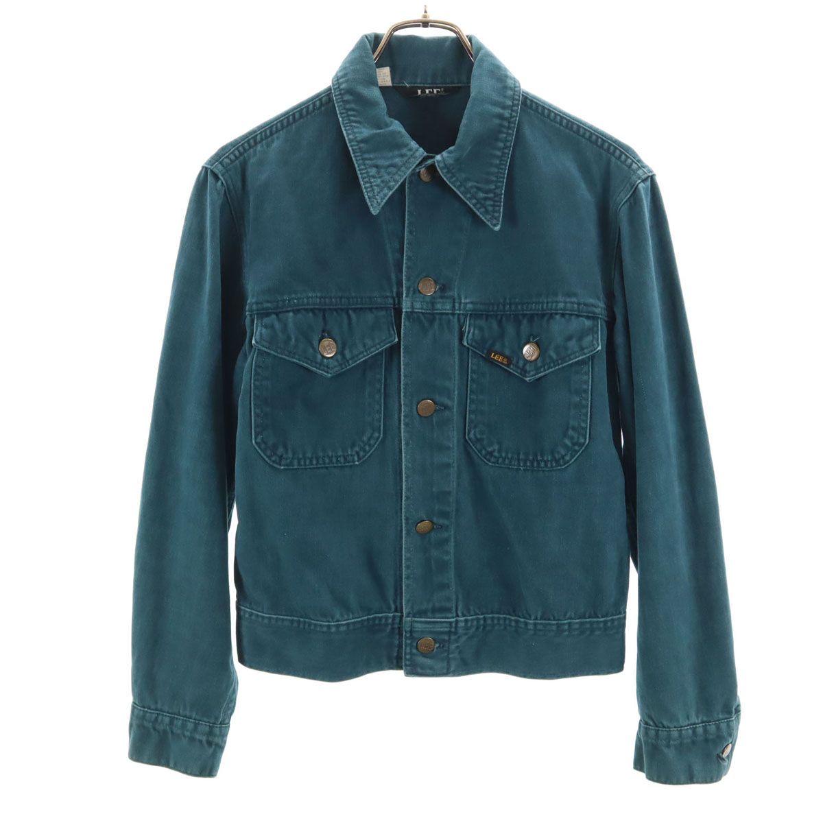 Lee リー 70s USA製 ヴィンテージ 長袖 トラッカー ジャケット 深緑系 メンズ 古着