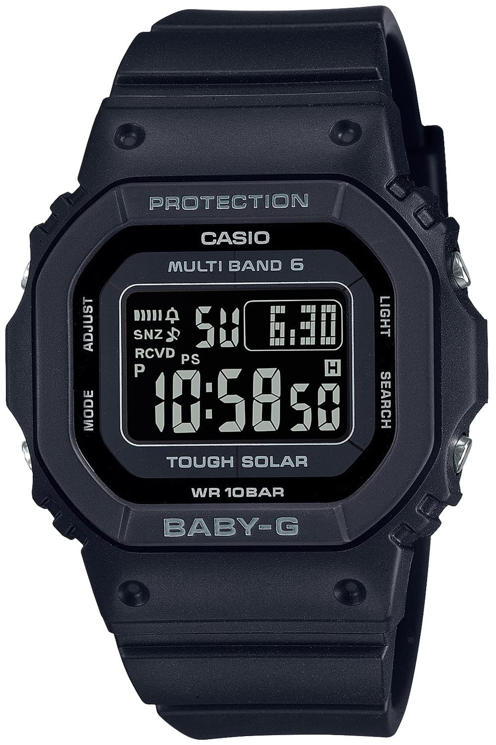 カシオ 腕時計 ベビージー 電波ソーラー BGD-5650-1CJF レディース ブラック