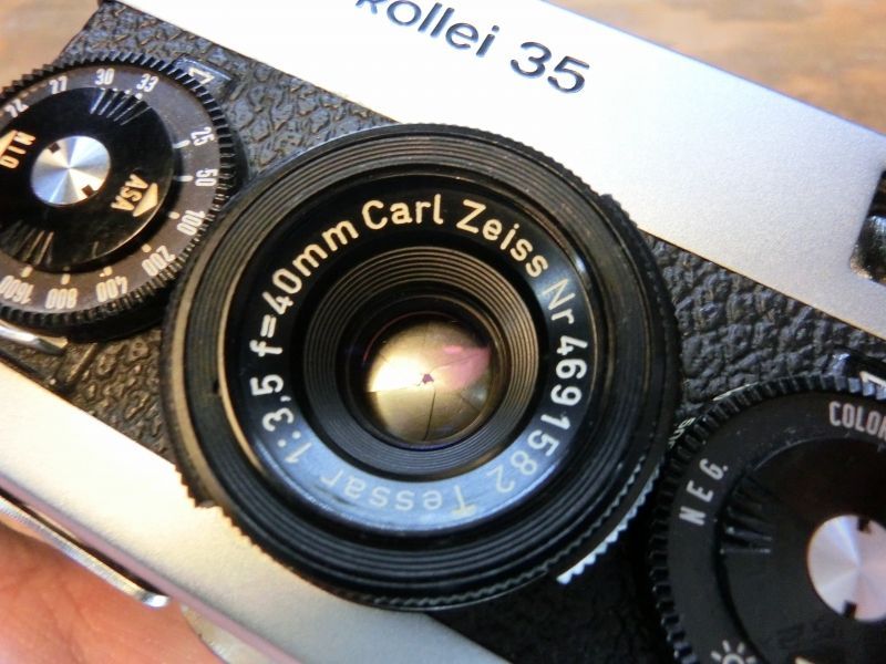 【完動品・美品】Rollei 35 ローライ35 シルバー　ドイツ製　露出計OK 中古】Rollei ローライ 35 シルバー コンパクトフィルムカメラ
