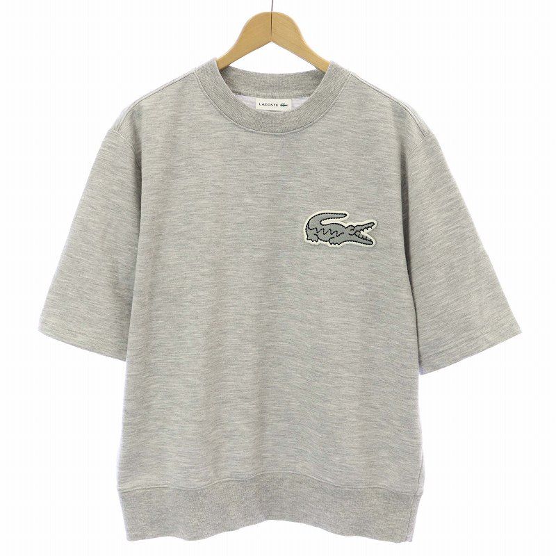 ラコステ LACOSTE ビッグクロックカレッジロゴクルーネック