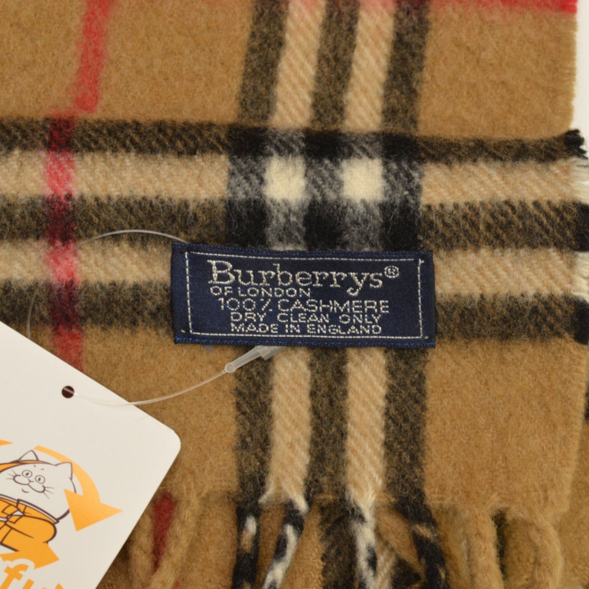 美品☆バーバリーロンドン　マフラー　ノバチェック　カシミヤ混　イングランド製 BURBERRYLONDON】イングランド製 カシミヤ ノバチェックマフラー