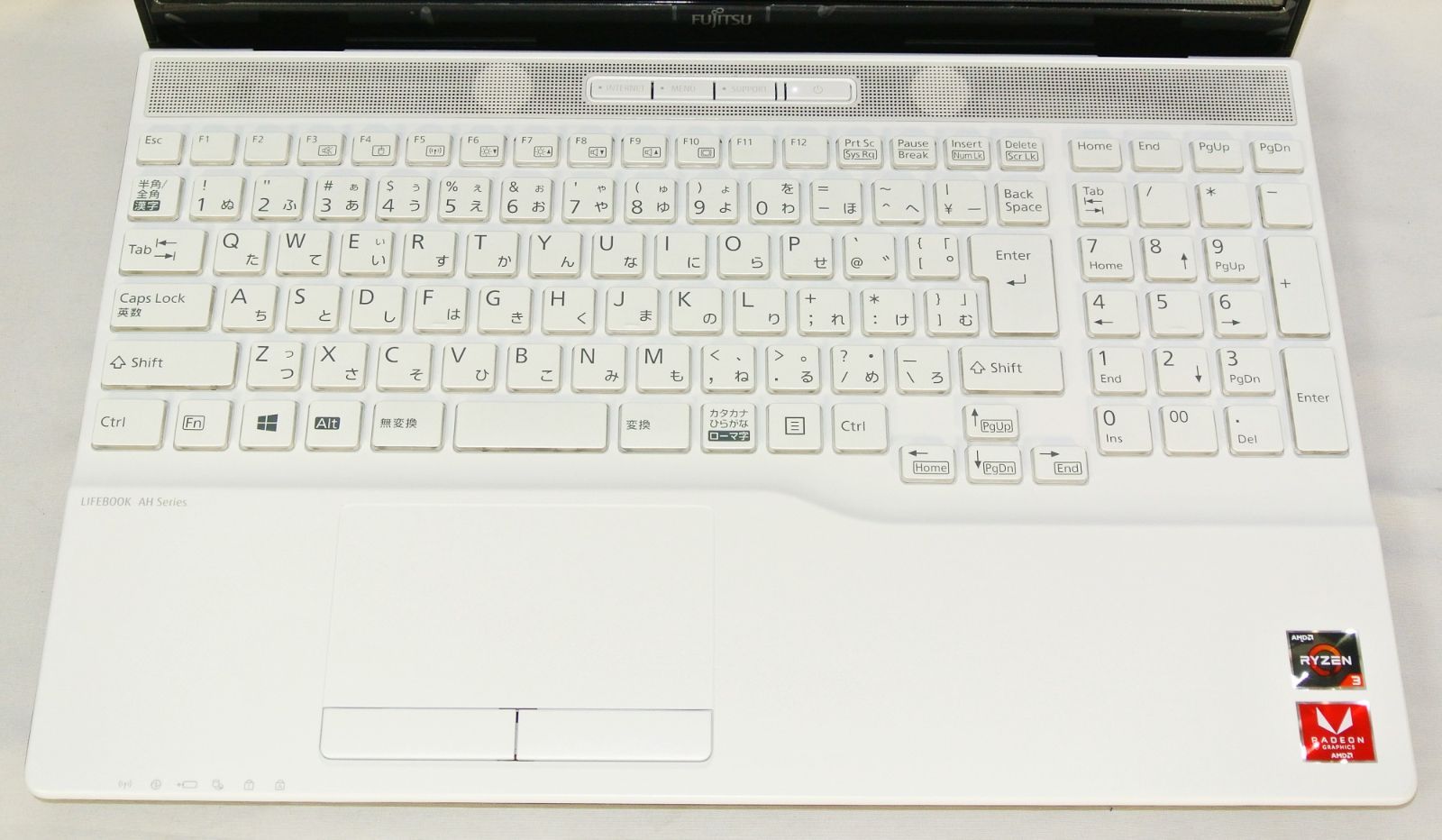 富士通 FMV LIFEBOOK AH43/E3 FMVA43E3WG AMD Ryzen 3 3300U 2.1