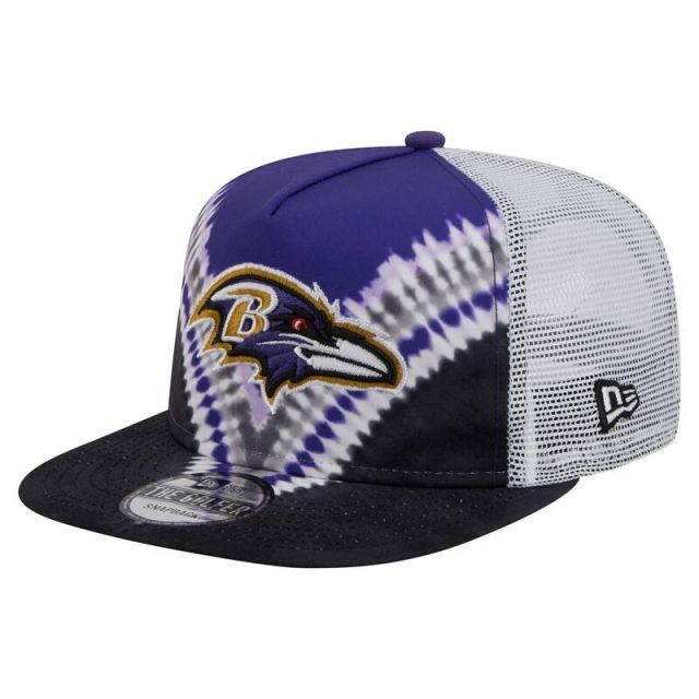【送料無料】 ニューエラ メンズ 帽子 アクセサリー Men's New Era Purple/Black Baltimore Ravens Throwback Dye Golfer Snapback Hat Rav Purple