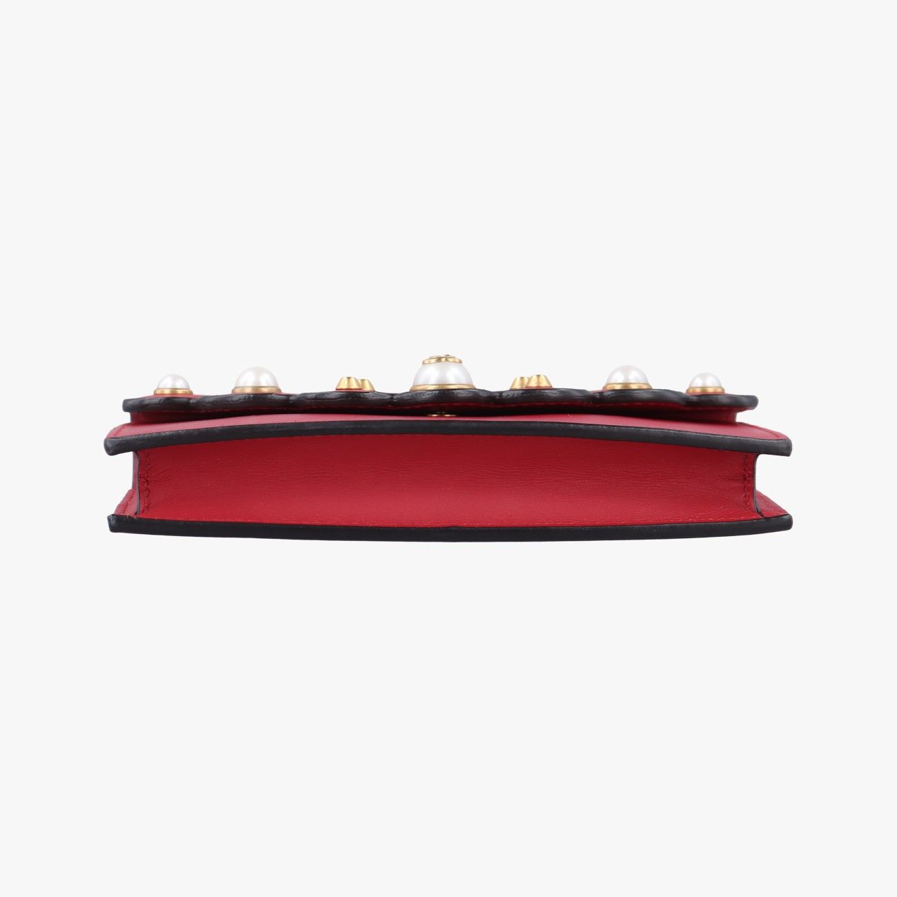 グッチ GGスプリーム パール 2wayチェーン財布 431478 グッチGucciピオニー GGスプリーム パール スカラップレッド