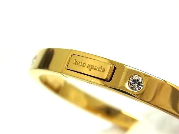 □極美品□ kate spade ケイトスペード ラインストーン バングル