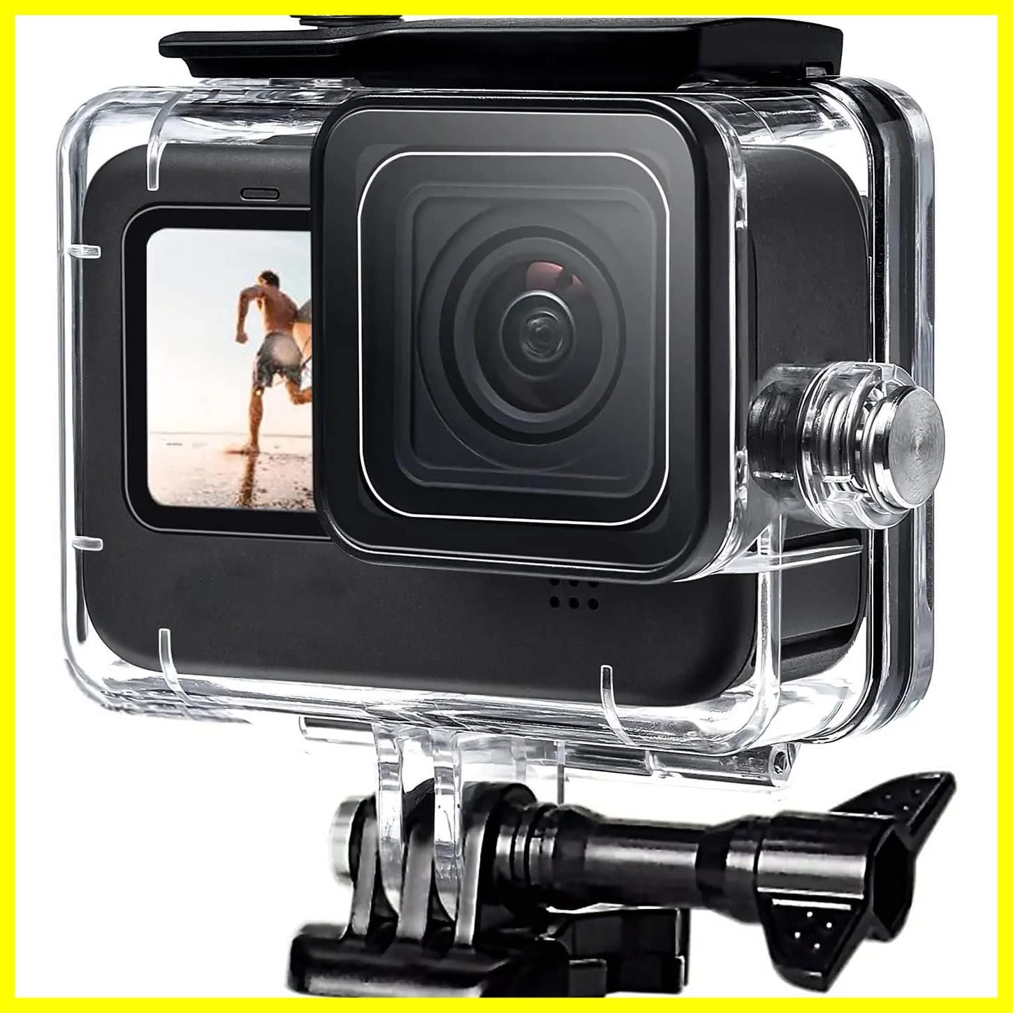 【人気商品】ハウジングケースGo Pro HERO 13/HERO 12/HERO 11/HERO 10 FitStill / HERO 9 Blackブラック対応 | 60m水深ダイビング| 防水防塵保護ハウジング| Go Pro Hero 13/12/11