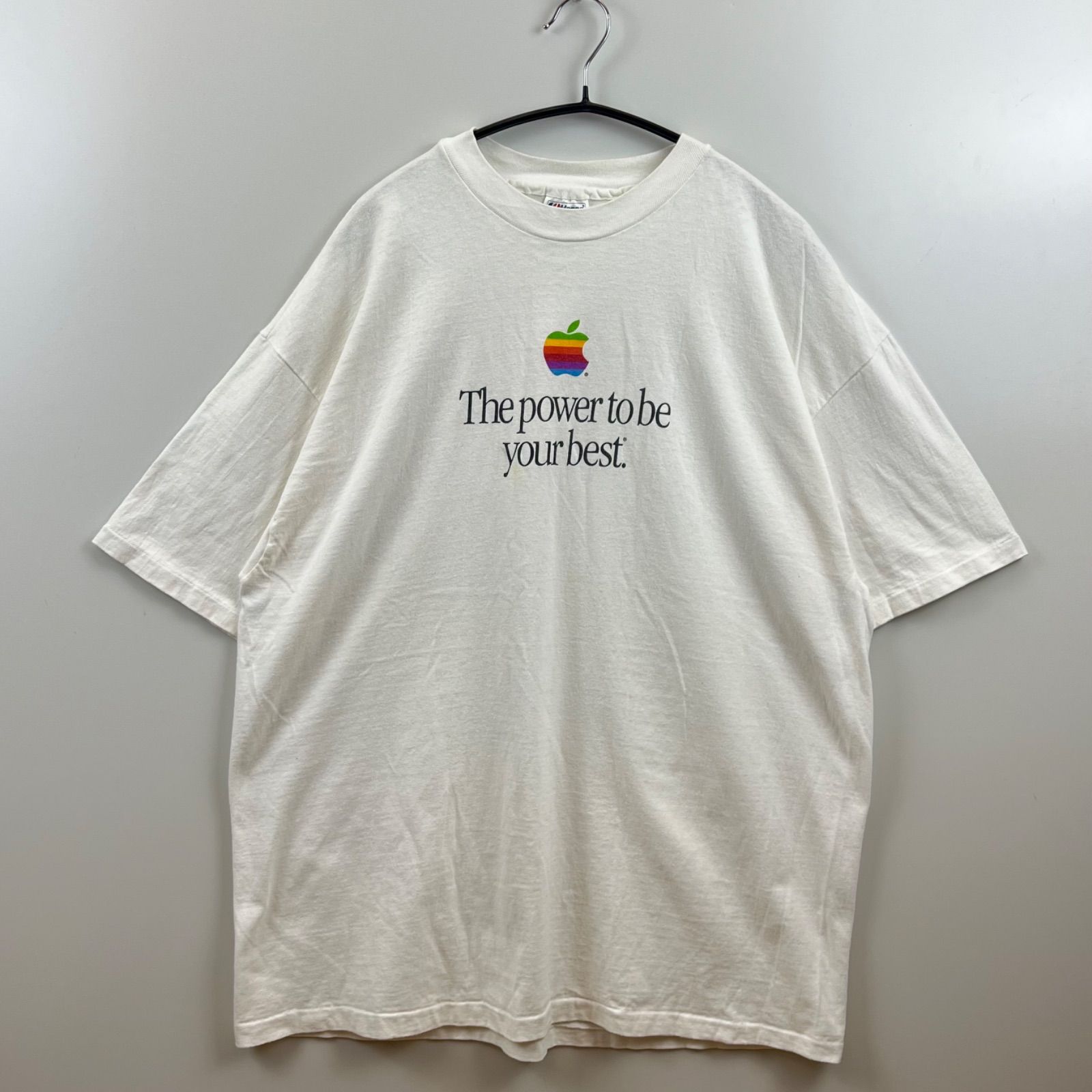 Hanes 80s USA vintage Apple The power to be your best Tee XL 