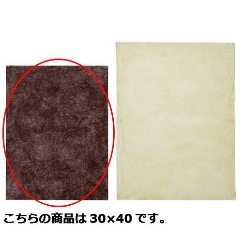 不織布インナーバッグ薄Sダークブラウン 30×40 100枚 61-283-11-3