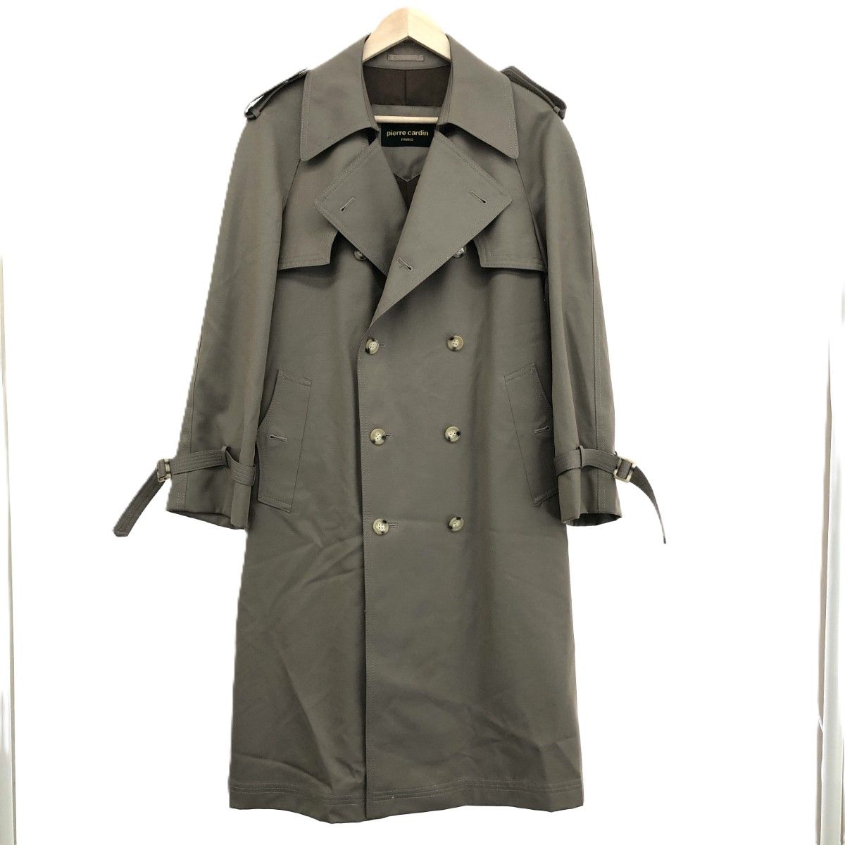 良好 pierre cardin ピエールカルダン トレンチ コート ベージュ 