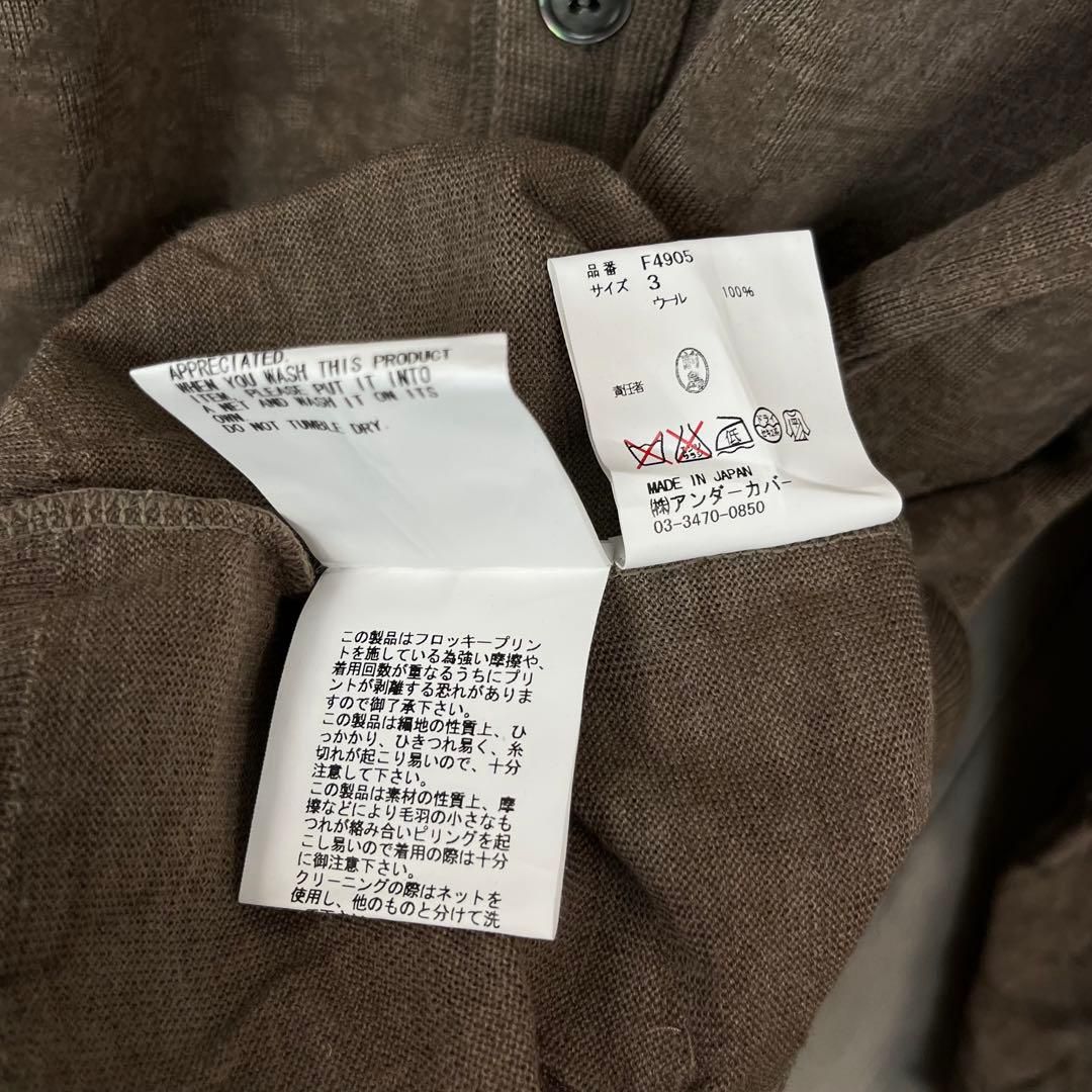 新品】UNDERCOVERISM アンダーカバーイズム カーディガン 3 新品】UNDERCOVERISM アンダーカバーイズム カーディガン 3