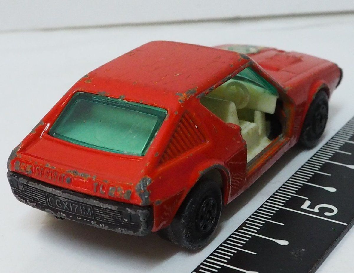 Matchbox Superfast No.62【Renault 17 TL ルノー ピラー折右ドア欠 橙オレンジ】ミニカー トミカサイズ マッチボックス【ジャンク】送料込