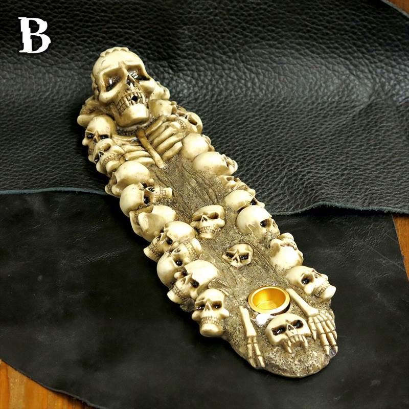 ドクロ お香立て おしゃれ スカル 骸骨 ガイコツ お香 線香立て イン