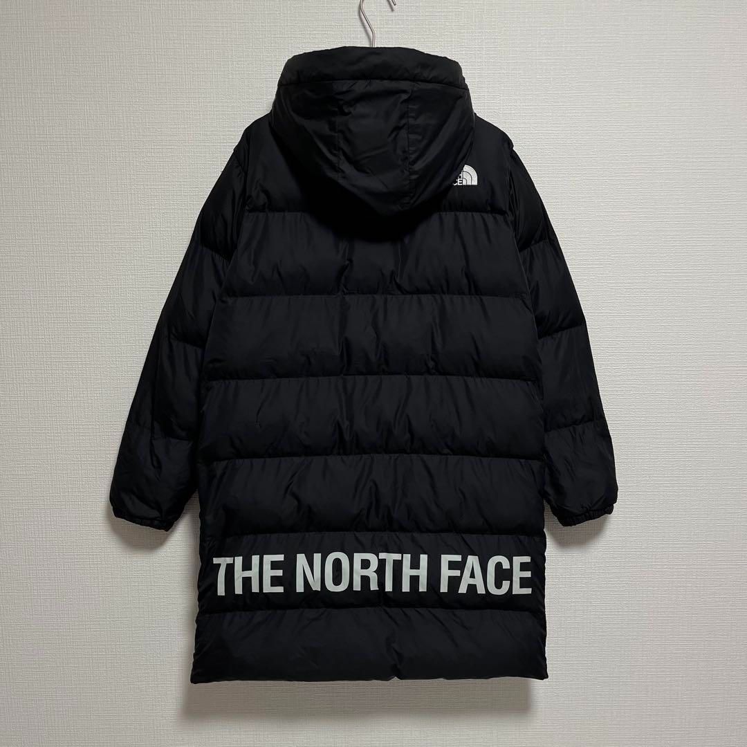  THE NORTH FACE ロングコート キッズ160 中綿 黒 ライトダウン ダウンコート 中綿コート コート