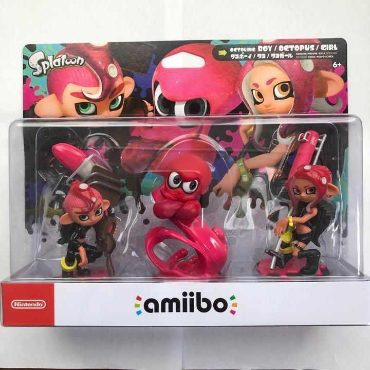 amiibo　スプラトゥーン　タコガール タコボーイ タコ　セット