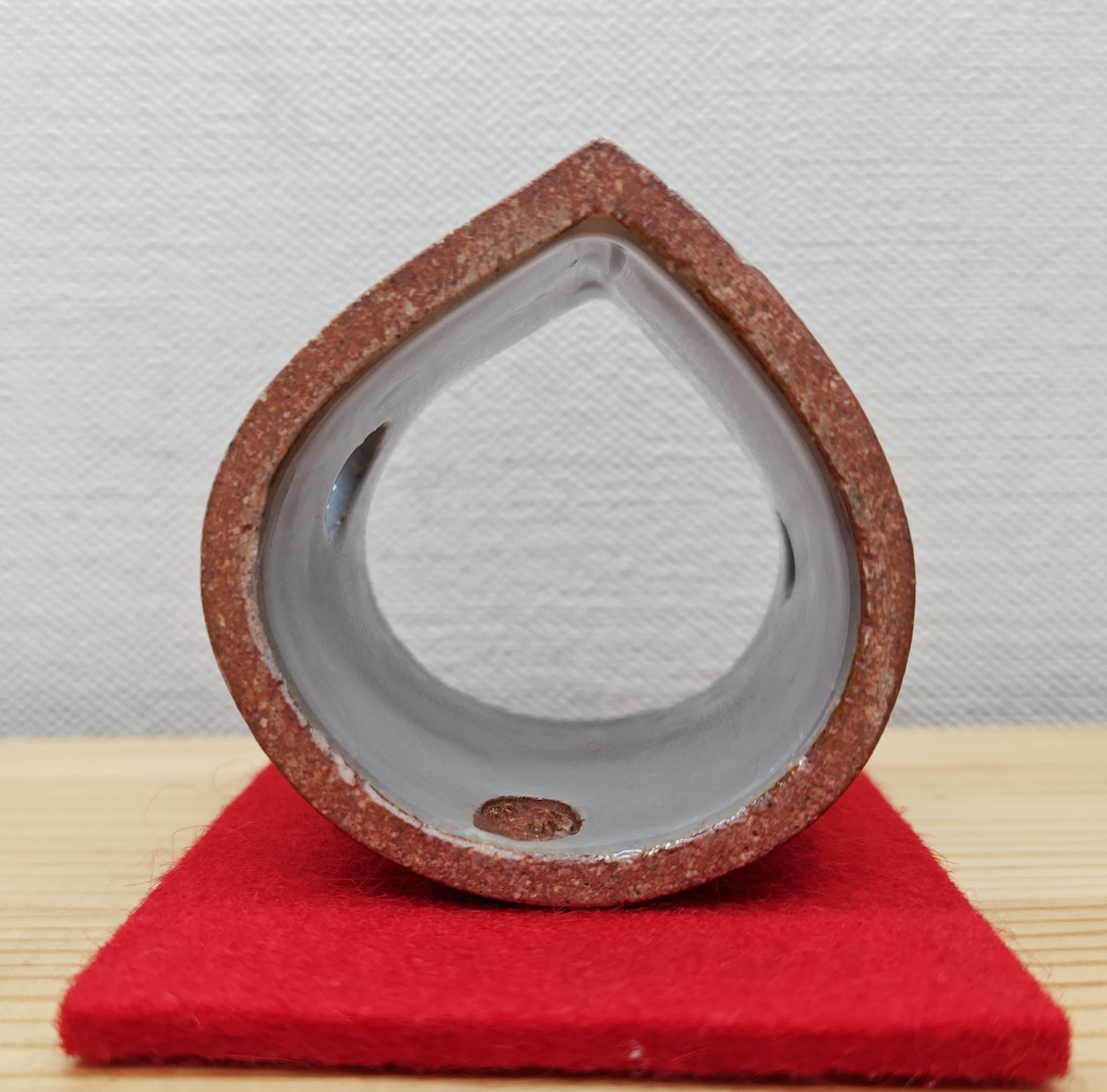 逢絢亭・新品】茶道具 蓋置 京焼 栗の形 山川敦司 ショップ 共箱入り