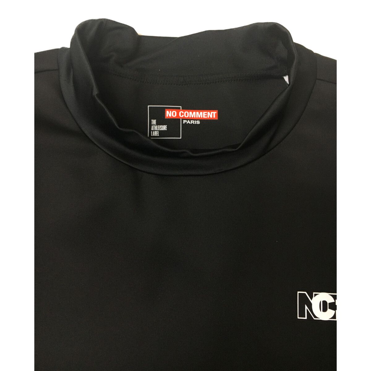 未使用品 メンズ ノーコメントパリ NO COMMENT PARIS 長袖シャツ XL 黒