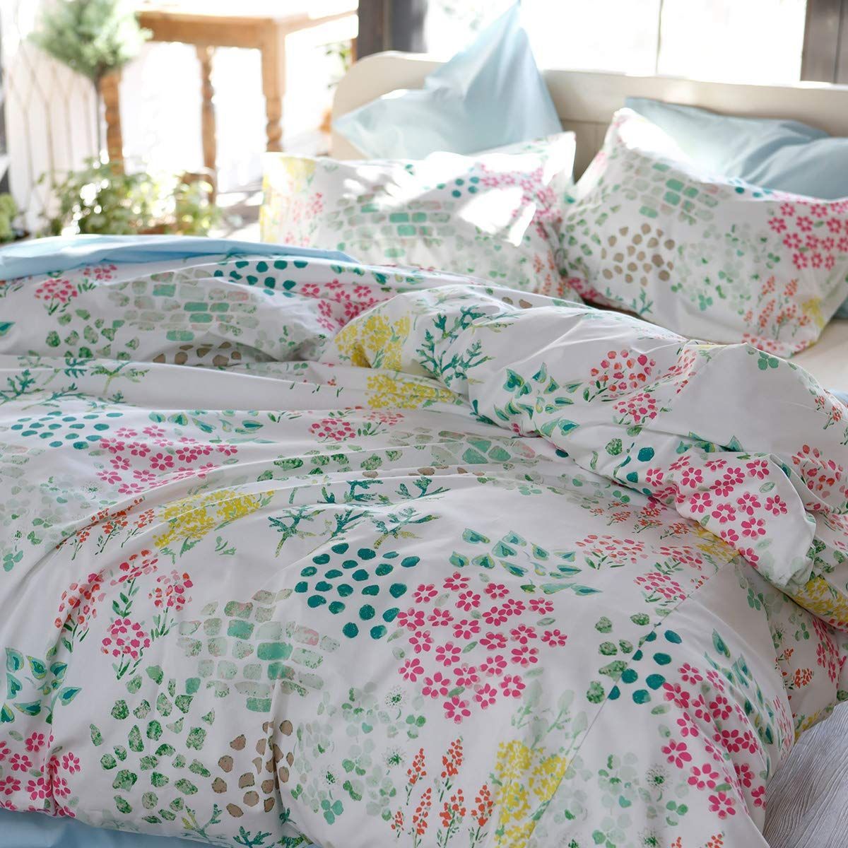 在庫 Fab the Home 掛けふとんカバー ピンク シングル 150x210cm ガーデンズ FH121174-250