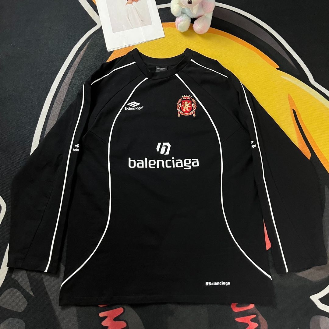 24SSバレンシアガ サッカーミラノ ロング Tシャツ