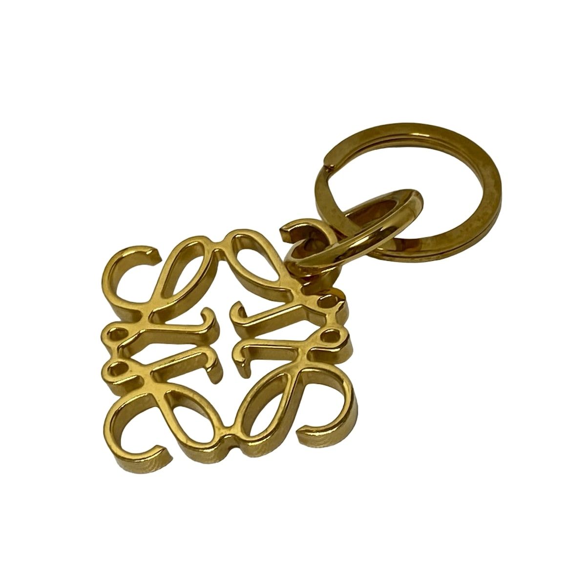 LOEWE ロエベ キーホルダー チャーム - ゴールド アナグラム