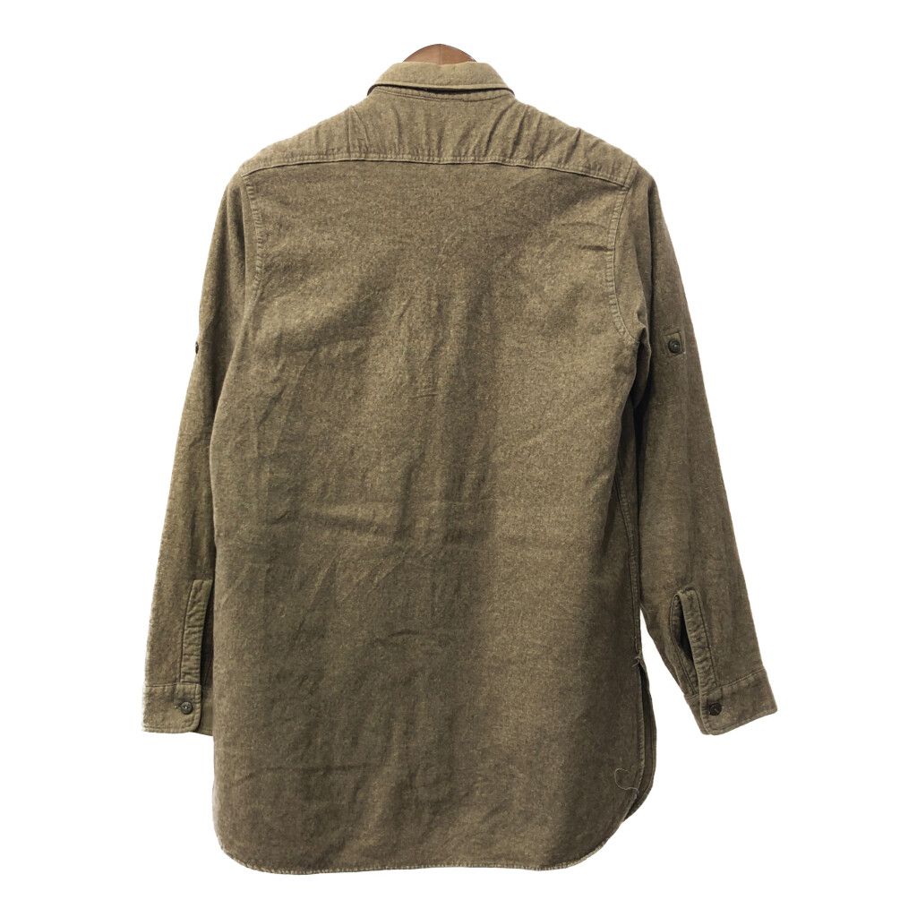 50s60s Woolverine ヴィンテージウールシャツ ベージュ XL