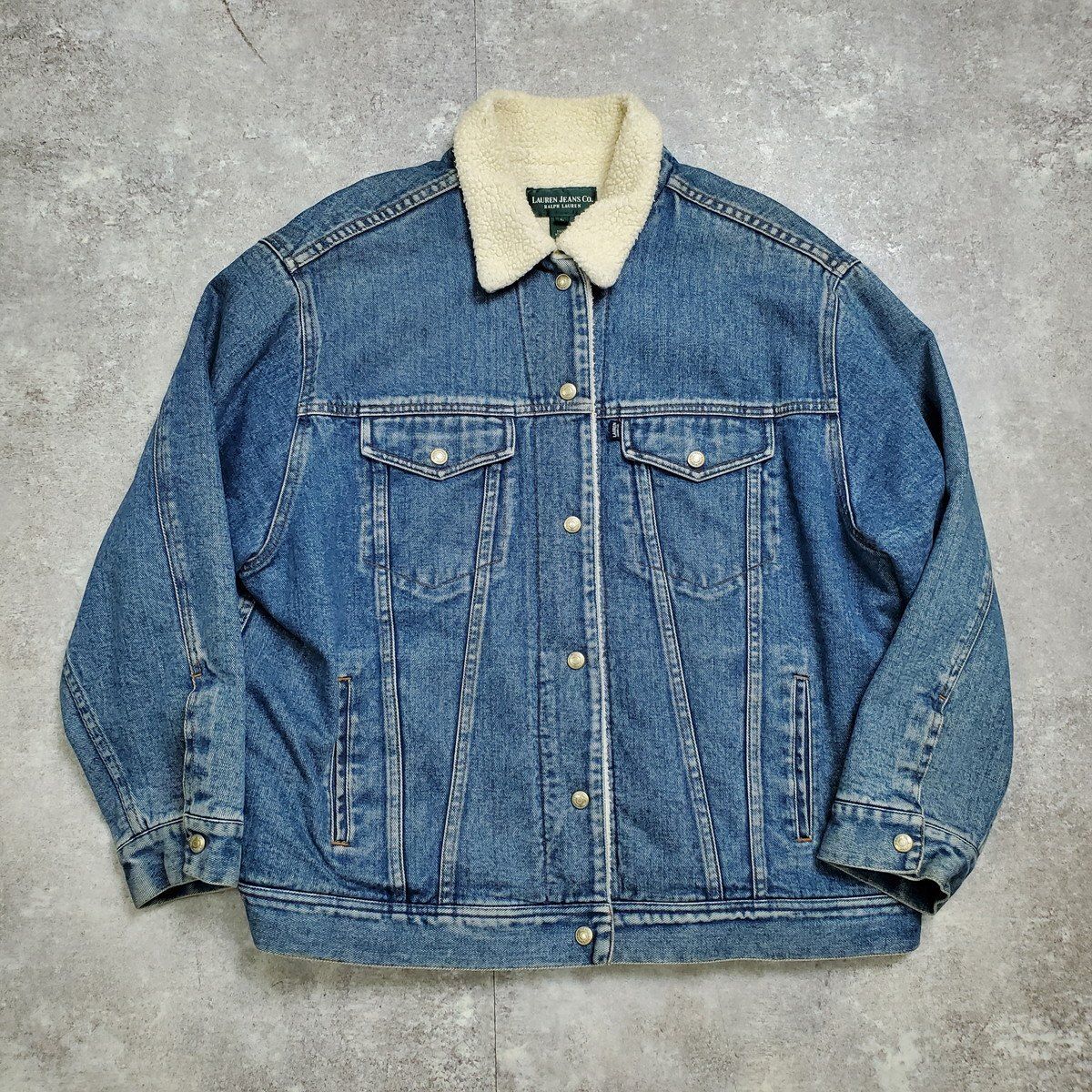 LAUREN JEANS 90's 90年代 Ralph Lauren デニムボアジャケット LAUREN JEANS 90's 90年代 Ralph Lauren デニムボアジャケット