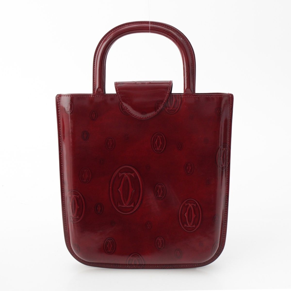 最終価格！Cartier ハッピーバースデー　ボルドー エナメルレザー バック 楽天市場】【美品】 カルティエ ハンドバッグ ハッピー