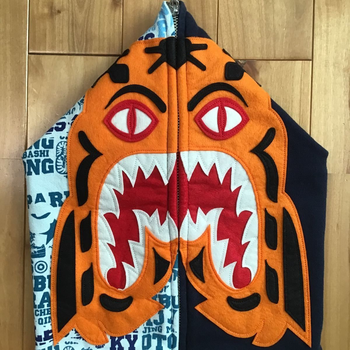 XXV CITIES CAMO タイガー パーカー Lサイズ ネイビー tiger full zip  