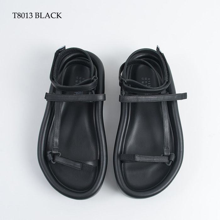 MM6 Margiela◆レザーサンダル プラットフォーム カレンダータグ MM6 Margiela◇レザーサンダル プラットフォーム カレンダータグ