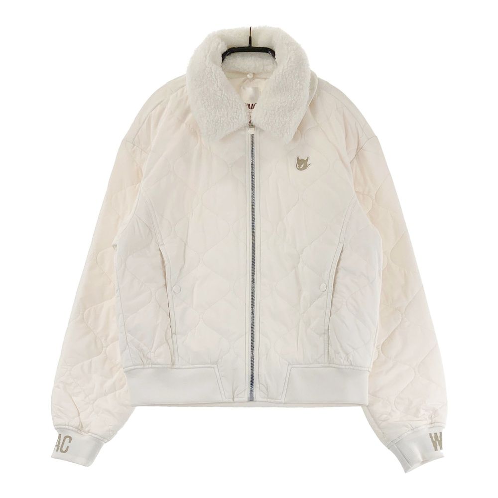 サイズ 1 WAAC ワック モデル キルティング 中綿 ジップジャケット ホワイト系 240101537747 ゴルフウェア レディース ストスト