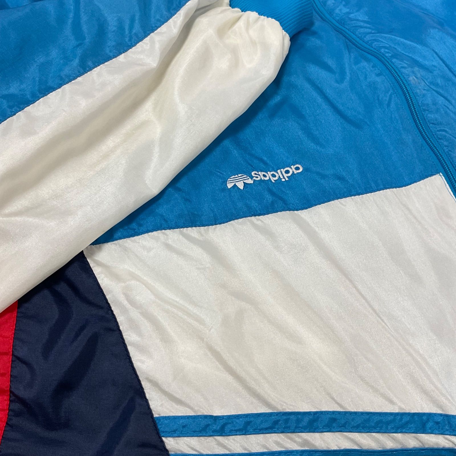 adidas アディダス ナイロンジャケット 万国旗タグ 90s メンズL