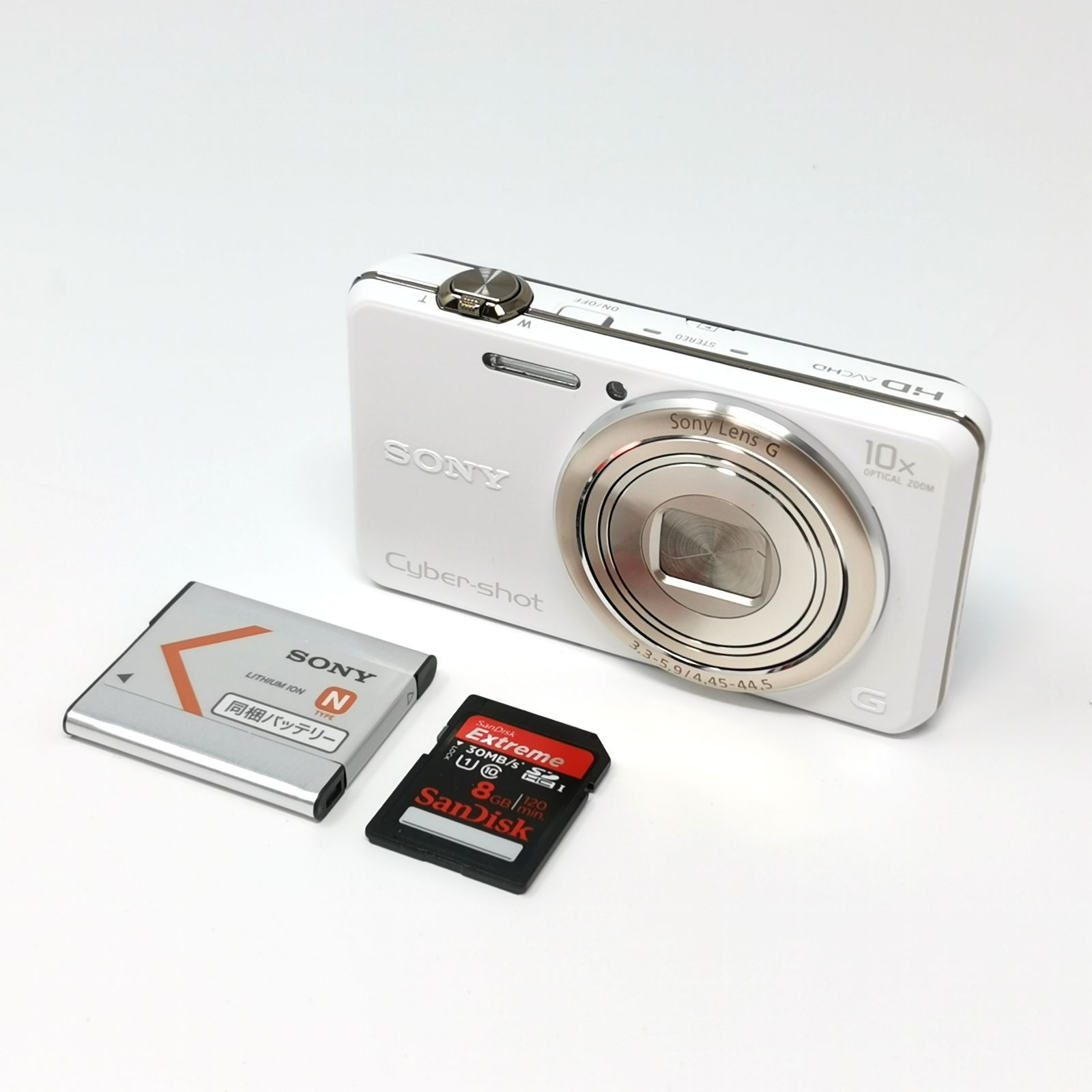 カメラ ソニー cyber-shot DSC-WX170 ホワイト デジカメ 動作確認済み