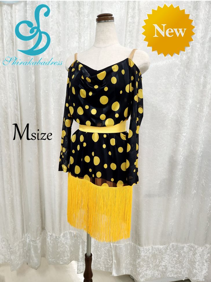 社交ダンス 白樺ドレス公式 ラテンワンピース Ｍサイズ ダンスドレス トライアルワンピース ラテンドレス